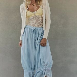 Brand New Free People Light Blue Pantaloon Bloomers Pants